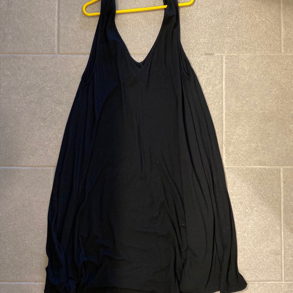 Black tank top T-shirt dress